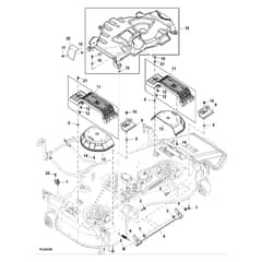 John Deere X758 - PC11850 - Mower Deck (070001 - ) - ST955704