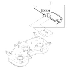 John Deere X758 - PC11850 - Discharge Chute - ST982710