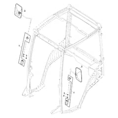 John Deere X940 - PC13377 - Cab Frame - ST790810