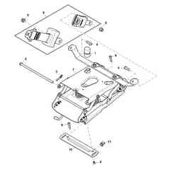 John Deere X940 - PC13377 - Seat Suspension ( - 070000) - ST906672