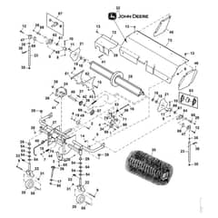 John Deere X940 - PC13377 - Rotary Broom (1/2) - ST907327