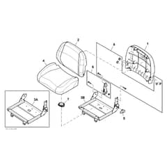 John Deere X940 - PC13377 - Seat (070001 - ) - ST942558