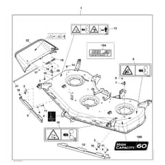 John Deere X948 - PC13378 - Mower Deck (070001 - ) - ST954661