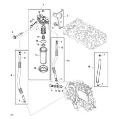 John Deere X949 - PC13379 - Fuel Filter - ST904708