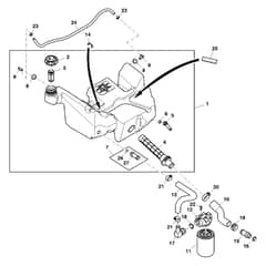 John Deere X950R - PC11965 - Hydraulic Reservoir - ST765309