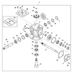 John Deere X950R - PC11965 - Gearbox Dual - ST832260