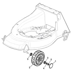 XA 53 HS - 2012-2013 - 292148038/C12 - Castel Garden Rotary Mower Wheels and Hub Caps Diagram