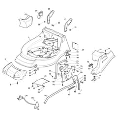 XA 53 HS - 2015 - 292148038/C15 - Castel Garden Rotary Mower Deck and Height Adjusting Diagram