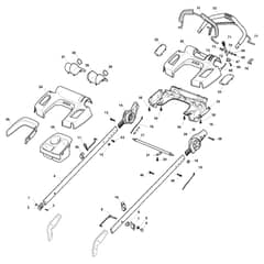 XAP 55 MHS - 2013 - 292147098/IMB - Castel Garden Rotary Mower Handle Upper Part Diagram