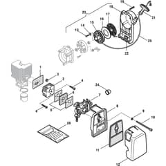 XB 31 - 2007 - 283120003/04 - Castel Garden Brushcutter Carburetor Diagram