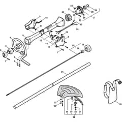 XB 35 - 2010 - 283820003/08 - Castel Garden Brushcutter Handle Transmission Diagram