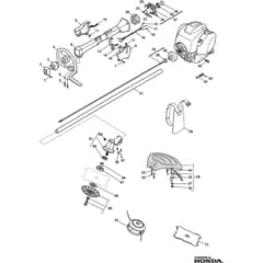 XB 435 H - 2010-2012 - 281340003/08 - Castel Garden Brushcutter Handle Transmission Diagram