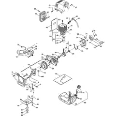 XB 55 F - 2005 - 285522003/04 - Castel Garden Brushcutter Engine Diagram
