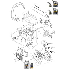 XC 242 - 2012 - 244315003/11 - Castel Garden Chainsaw Bodywork Diagram