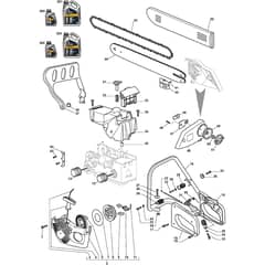 XC 380 Q - 2010 - 223516153/10 - Castel Garden Chainsaw Housing Diagram