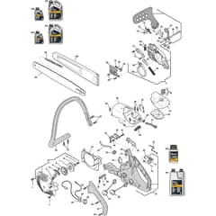 XC 40 P - 2010 - 223614003/08 - Castel Garden Chainsaw Housing Diagram