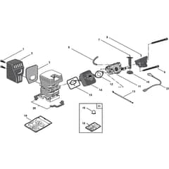 XC 41 - 2009 - 222516003/04 - Castel Garden Chainsaw Carburettor Diagram