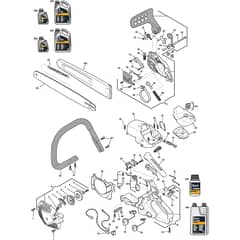 XC 42 - 2007 - 224218003/GI - Castel Garden Chainsaw Housing Diagram