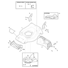 XC 43 G - 2018 - 2954410438C18 - Castel Garden Rotary Mower Deck Diagram