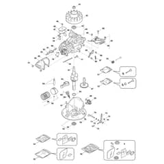 XC 43 G - 2018 - 2954410438C18 - Castel Garden Rotary Mower Engine - Piston, Crankshaft Diagram