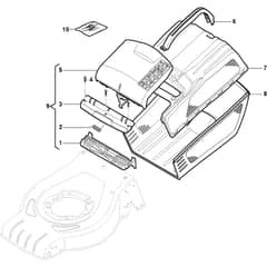 XC 43 Li - 2019-2020 - 295441063/C19 - Castel Garden Rotary Mower Grass Catcher Diagram
