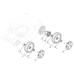 XC 48 GS - 2013 - 295492043/C13 - Castel Garden Rotary Mower Wheels and Hub Caps Diagram