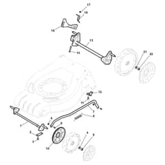 XC 48 GW - 2017-2019 - 295495843/C16 - Castel Garden Rotary Mower Height Adjusting Diagram