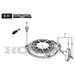 XC 48 HS - 2024-2025 - 2L0482833/C24 - Castel Garden Rotary Mower Recoil Starter Diagram