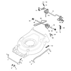 XC 48 S - 2022-2025 - 2L0482843/C22 - Castel Garden Rotary Mower Height Adjusting Diagram