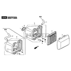 XC 53 HSW - 2020-2021 - 295546833/C20 - Castel Garden Rotary Mower Air Cleaner Diagram