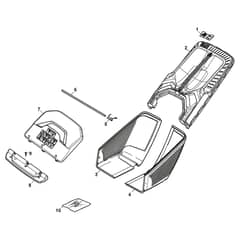 XC 53 S - 2022-2025 - 2L0536843/C22 - Castel Garden Rotary Mower Grass Catcher Diagram