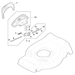 XC 53 SW - 2019-2021 - 295546043/C19 - Castel Garden Rotary Mower Ejection Guard Diagram