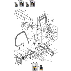 XC 66 - 2006 - 226220003/04 - Castel Garden Chainsaw Housing Diagram