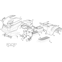 XD 140 - 2011-2020 - 2T0520273/11 - Castel Garden Ride On Mower Body Diagram