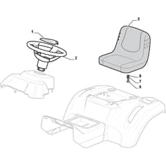 XD 140 - 2010 - 2T0520273/SBR - Castel Garden Ride On Mower Seat Diagram