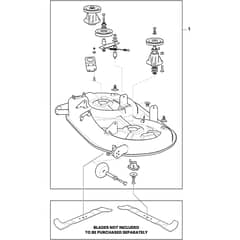 XD 150 - 2020-2022 - 2T0520473/C20 - Castel Garden Ride On Mower Cutting Deck Diagram