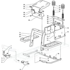 XD 150 - 2020-2022 - 2T0520473/C20 - Castel Garden Ride On Mower Frame Diagram