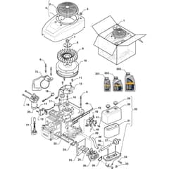 XDC 140 - 2022-2025 - 2T2010473/C22 - Castel Garden Ride On Mower Carburettor Diagram