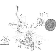 XDC 140 - 2022-2025 - 2T2010473/C22 - Castel Garden Ride On Mower Transmission Diagram