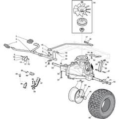 XDC 140 HDG - 2015 - 2T2110473/14 - Castel Garden Ride On Mower Transmission Diagram