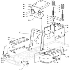 XDC 150 - 2015-2019 - 2T2020473/15 - Castel Garden Ride On Mower Frame Diagram