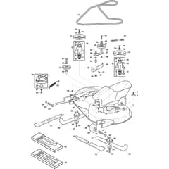 XDC 150 HDB - 2023-2024 - 2T2100273/C23 - Castel Garden Ride On Mower Cutting Deck Diagram