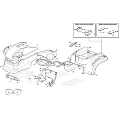 XDC 160 HD - 2022-2023 - 2T2610473/C22 - Castel Garden Ride On Mower Body Diagram