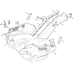 XDC 160 HD - 2022-2023 - 2T2610473/C22 - Castel Garden Ride On Mower Deck Guards Diagram