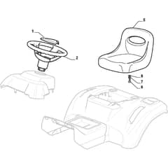 XDC 170 HD - 2015-2016 - 2T2120273/O13 - Castel Garden Ride On Mower Seat Diagram