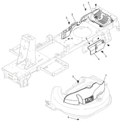 Cobra XE866B - Tractor Guards Diagram