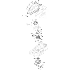 XE 40 - 2022-2025 - 291380063/C22 - Castel Garden Rotary Mower Electric Walkbehind 2 Diagram