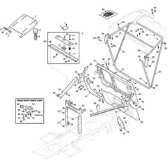 XE 966 HDB - 2013-2022 - 2T0070273/13 - Castel Garden Ride On Mower Frame Diagram