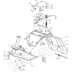 XF 135 HD - 2013 - 2T0210373/13 - Castel Garden Ride On Mower Frame Diagram