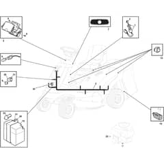 XF 135 HD - 2020-2021 - 2T0210473/C20 - Castel Garden Ride On Mower Electric Parts Diagram